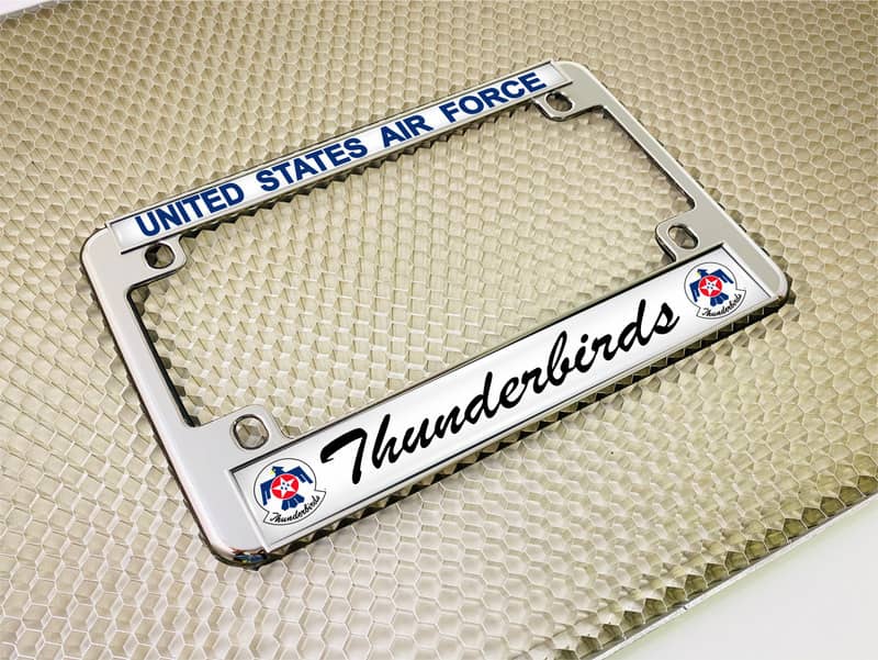 USAF - U.S. Air Force Thunderbirds - Motorcycle Metal License Plate Frame